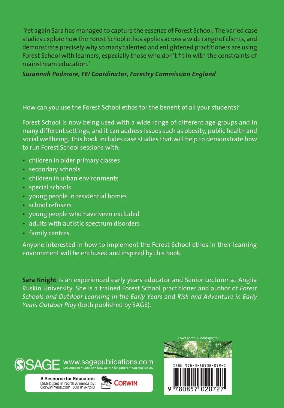 Rückseite: 9780857020727 | Forest School for All | Sara Knight | Taschenbuch | Englisch | 2011