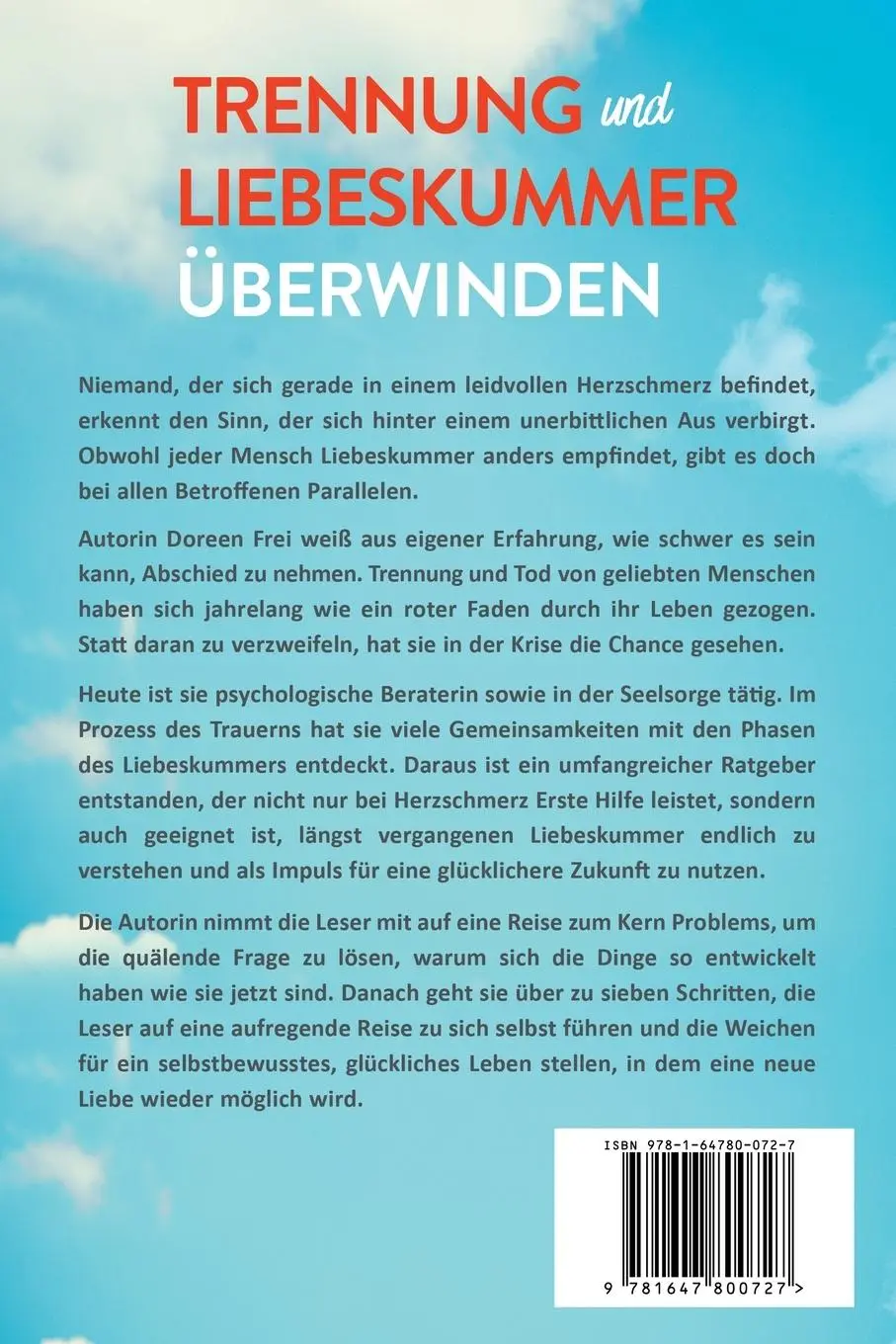 Rückseite: 9781647800727 | Trennung und Liebeskummer überwinden | Doreen Frei | Taschenbuch