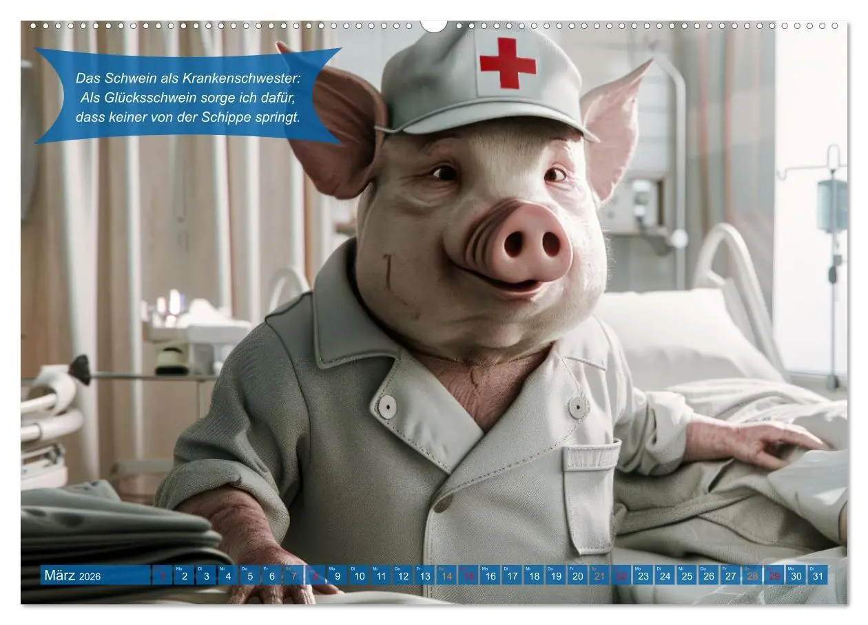 Bild: 9783457380727 | Tierisch lustige Krankenpfleger (hochwertiger Premium Wandkalender...