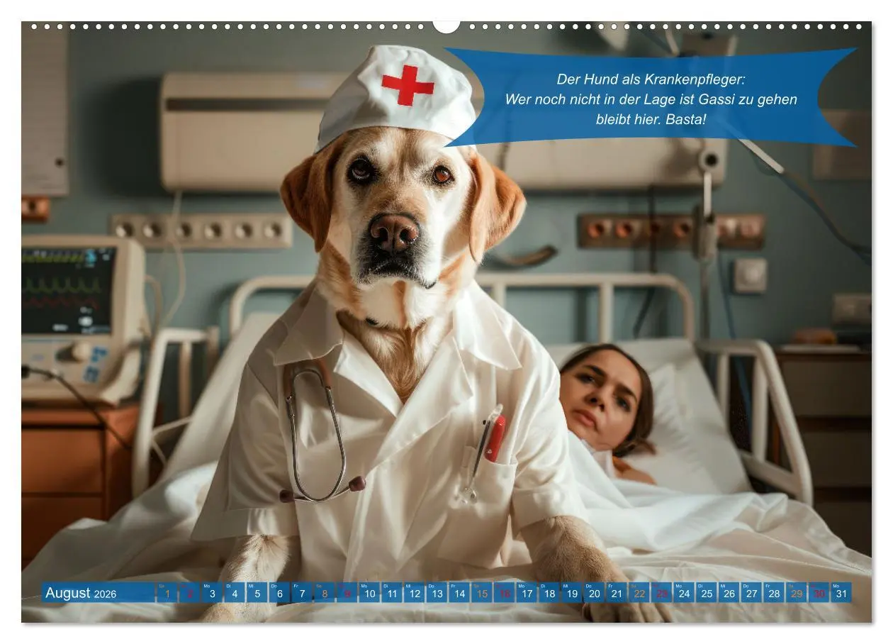 Bild: 9783457380727 | Tierisch lustige Krankenpfleger (hochwertiger Premium Wandkalender...