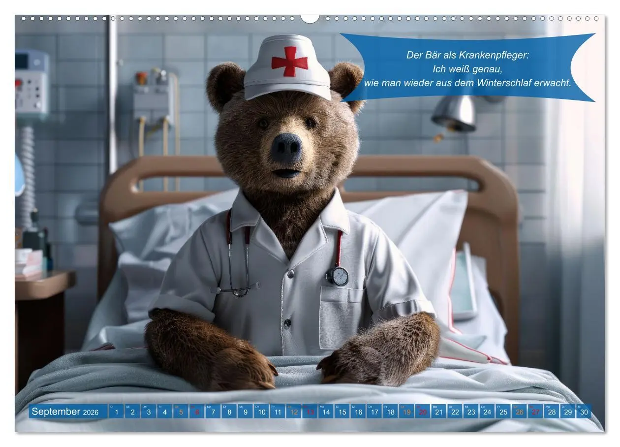 Bild: 9783457380727 | Tierisch lustige Krankenpfleger (hochwertiger Premium Wandkalender...