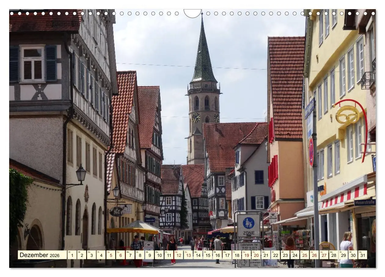 Bild: 9783457900727 | Unterwegs in Schorndorf (Wandkalender 2026 DIN A3 quer), CALVENDO...