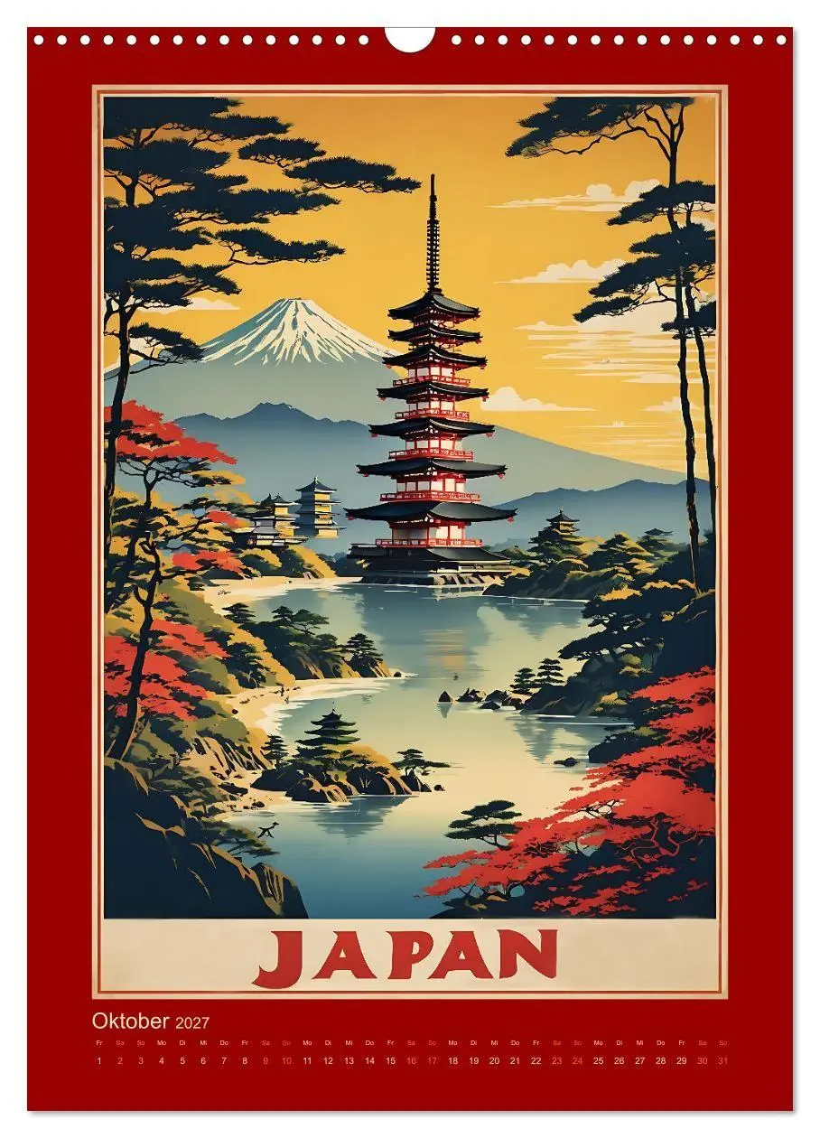 Bild: 9783569180727 | World Travel Poster - nostalgische Reise um die Welt (Wandkalender...