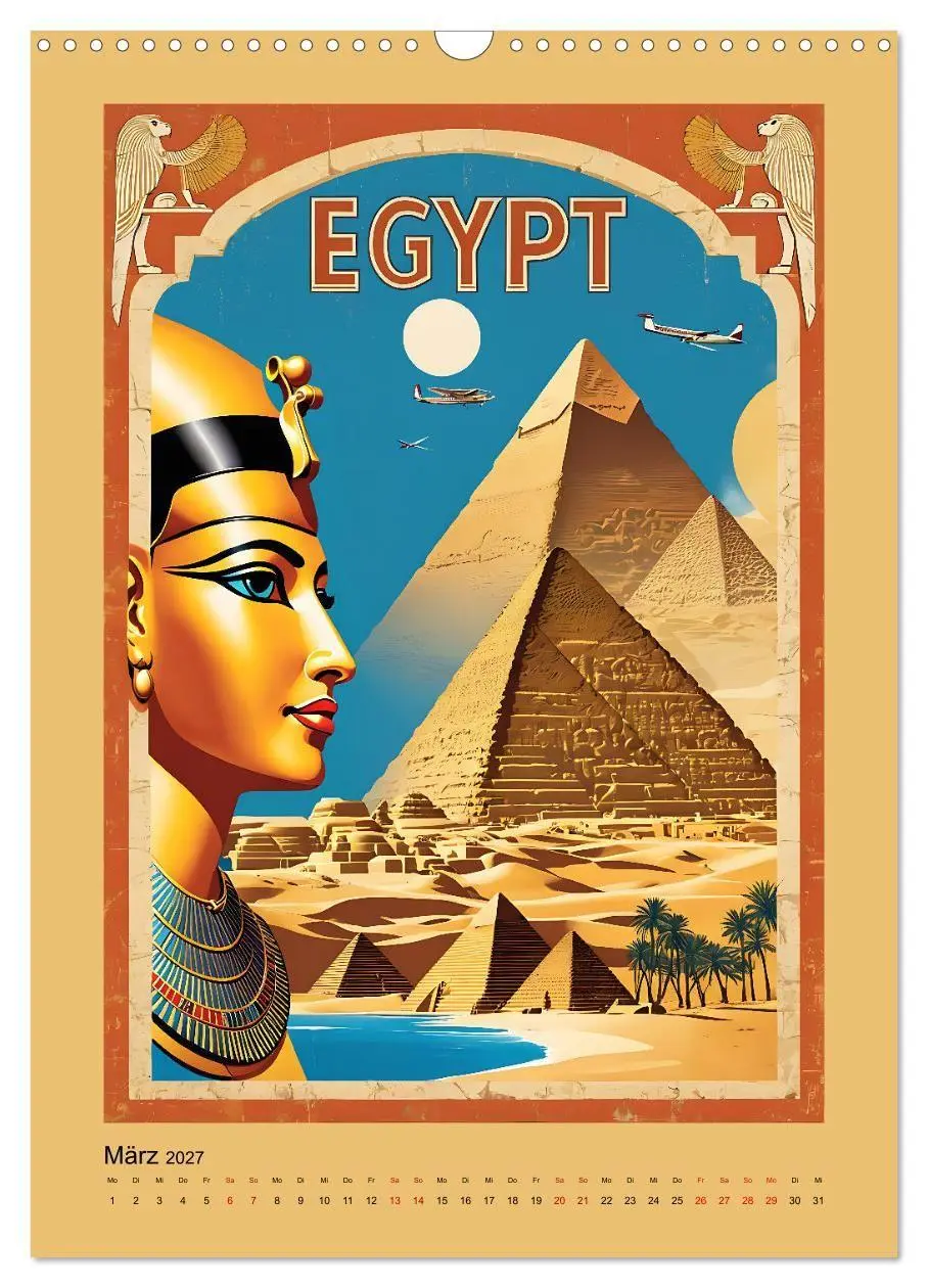 Bild: 9783569180727 | World Travel Poster - nostalgische Reise um die Welt (Wandkalender...