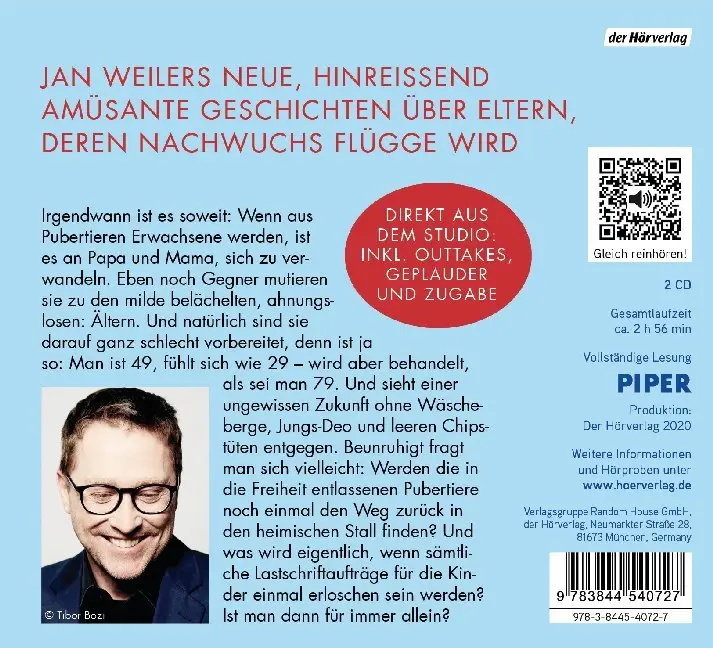 Bild: 9783844540727 | Die Ältern | Jan Weiler | Audio-CD | Das Pubertier - Die Einzelbände