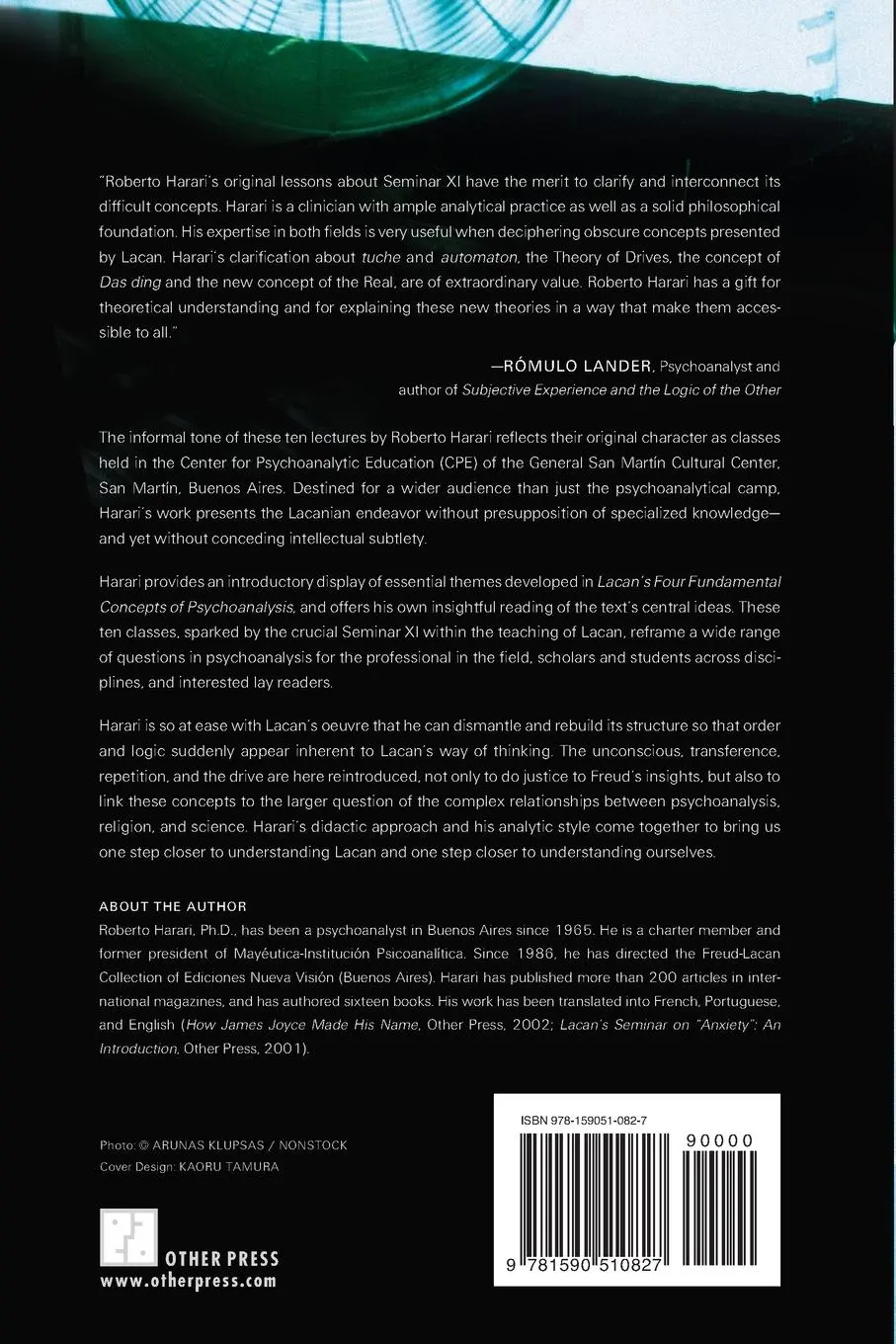 Rückseite: 9781590510827 | Lacan's Four Fundamental Concepts of Psychoanalysis | Roberto Harari