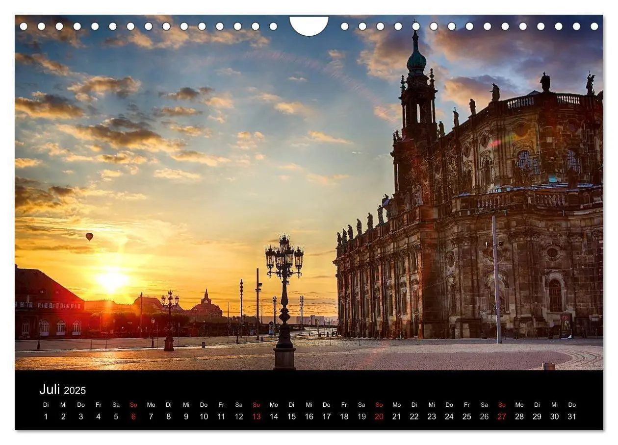 Bild: 9783435280827 | Dresden 2025 (Wandkalender 2025 DIN A4 quer), CALVENDO Monatskalender