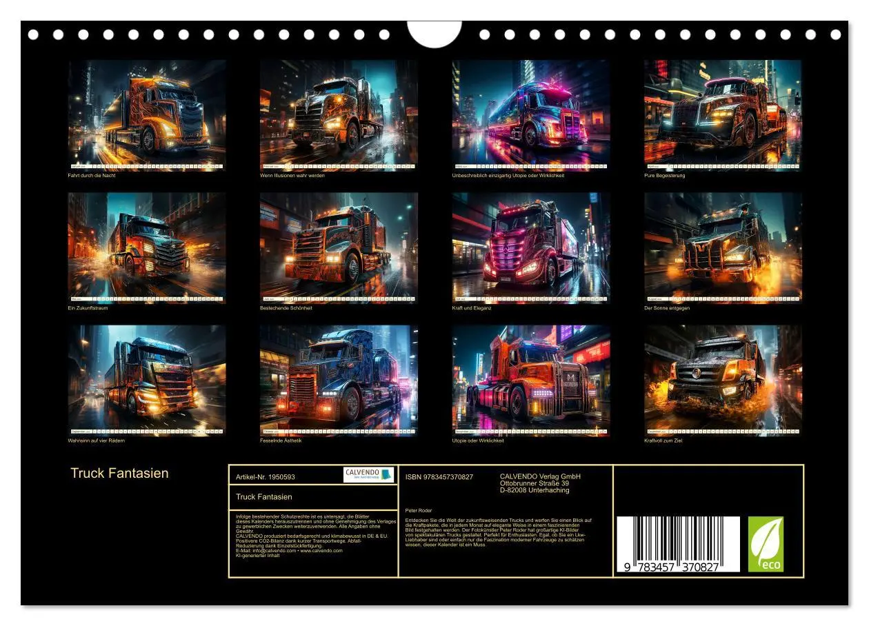 Bild: 9783457370827 | Truck Fantasien (Wandkalender 2026 DIN A4 quer), CALVENDO...