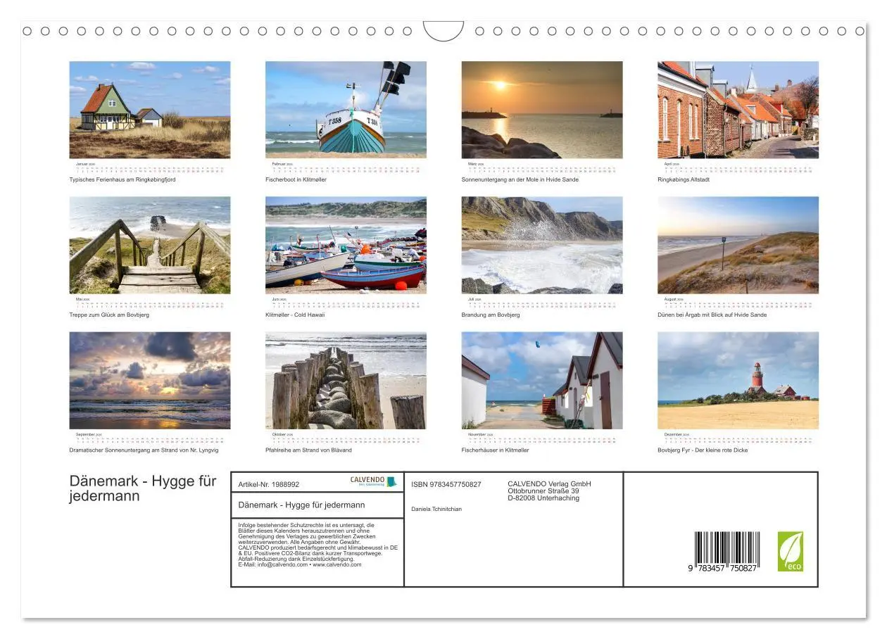 Bild: 9783457750827 | Dänemark - Hygge für jedermann (Wandkalender 2026 DIN A3 quer),...