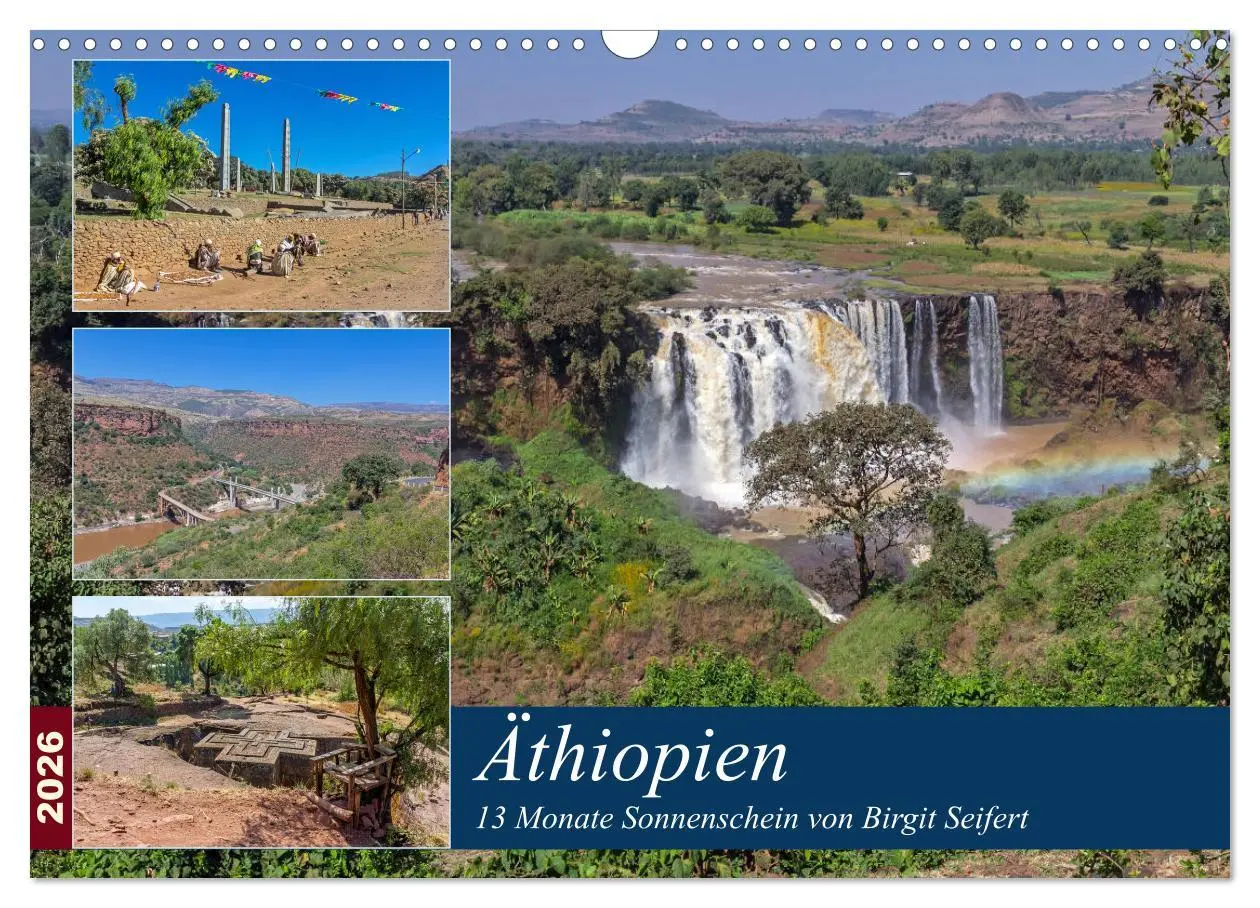 Cover: 9783516220827 | Äthiopien - 13 Monate Sonnenschein (Wandkalender 2026 DIN A3 quer),...