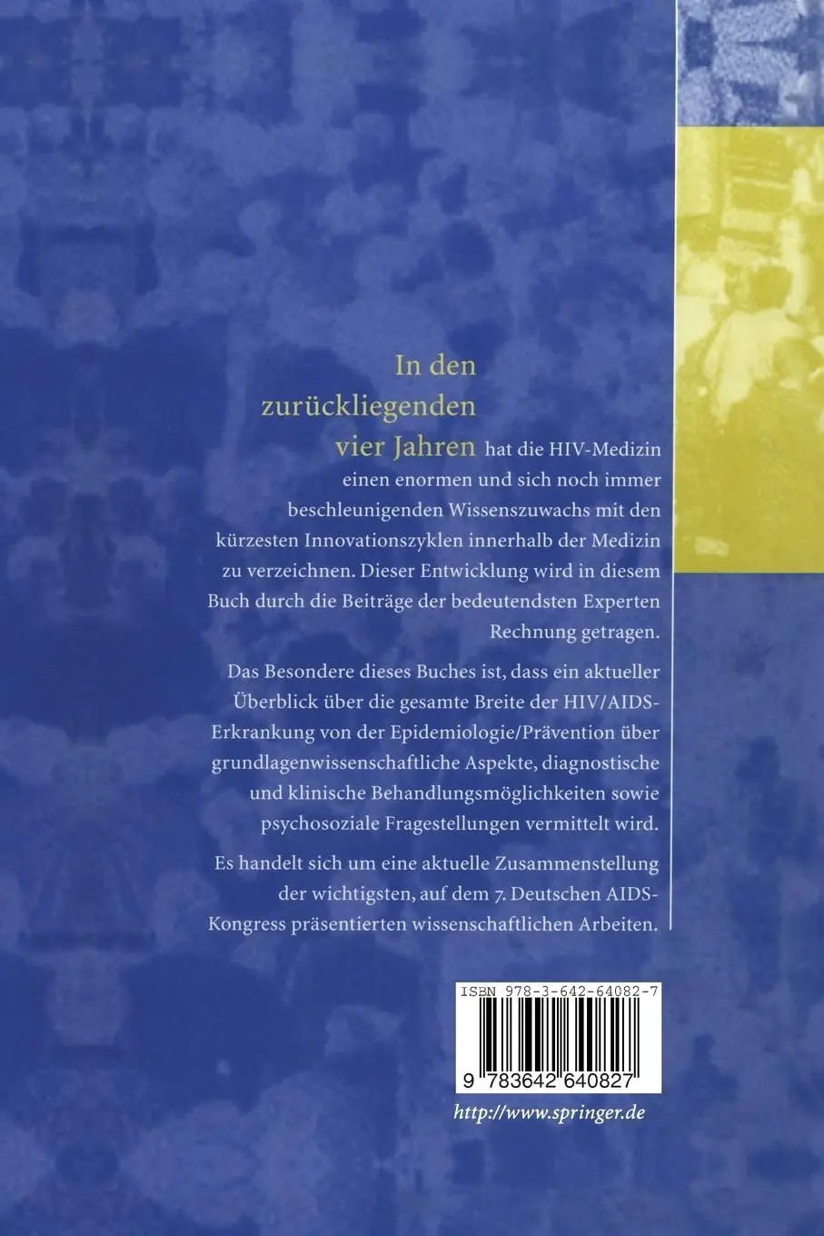 Rückseite: 9783642640827 | HIV-Infekt | Norbert H. Brockmeyer (u. a.) | Taschenbuch | xxxiii