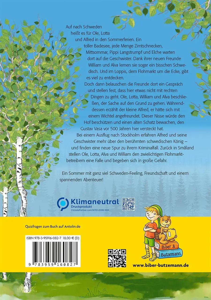 Rückseite: 9783959160827 | Ein Sommer in Schweden | Miriam Schaps | Buch | 128 S. | Deutsch