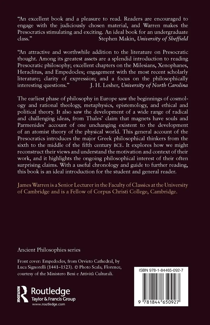 Rückseite: 9781844650927 | Presocratics | James Warren | Taschenbuch | Einband - flex.(Paperback)