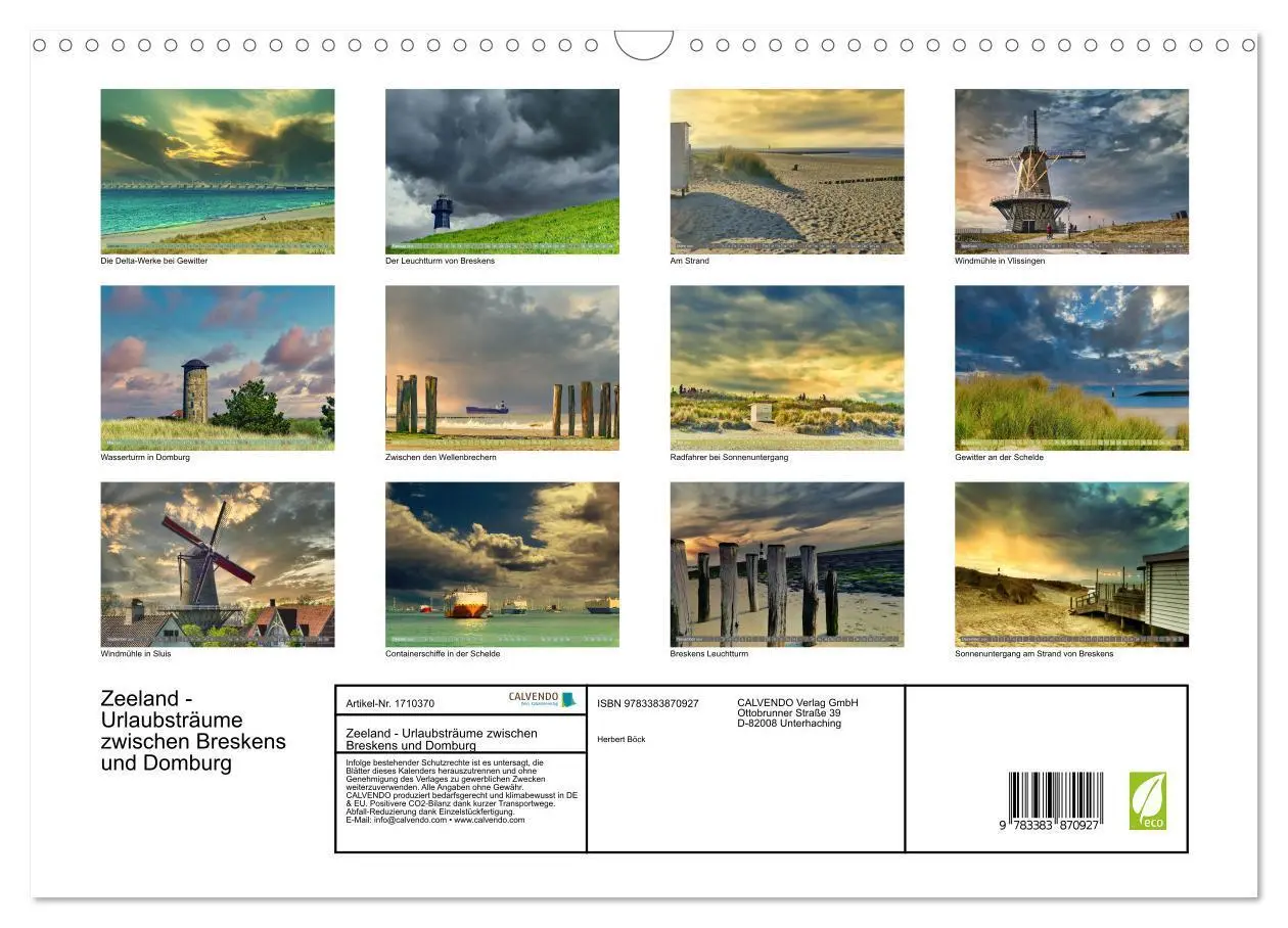 Bild: 9783383870927 | Zeeland - Urlaubsträume zwischen Breskens und Domburg (Wandkalender...