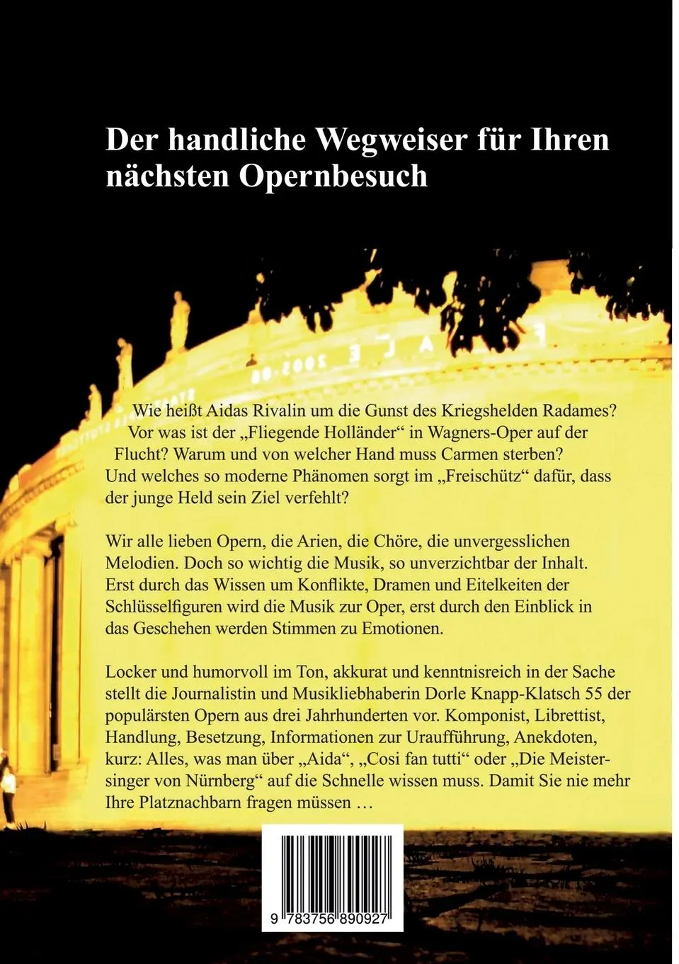 Rückseite: 9783756890927 | Aida bis Zauberflöte | Dorle Knapp-Klatsch | Taschenbuch | 244 S.