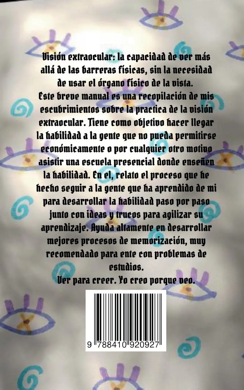 Rückseite: 9788410920927 | Manual práctico de como desarrollar la visión extraocular | Tusell