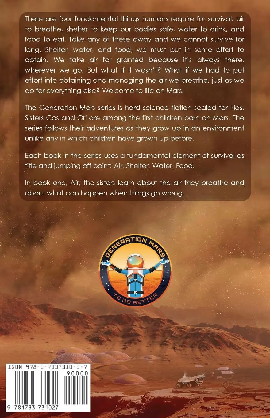 Rückseite: 9781733731027 | Air | Generation Mars, Book One | Douglas D. Meredith | Taschenbuch