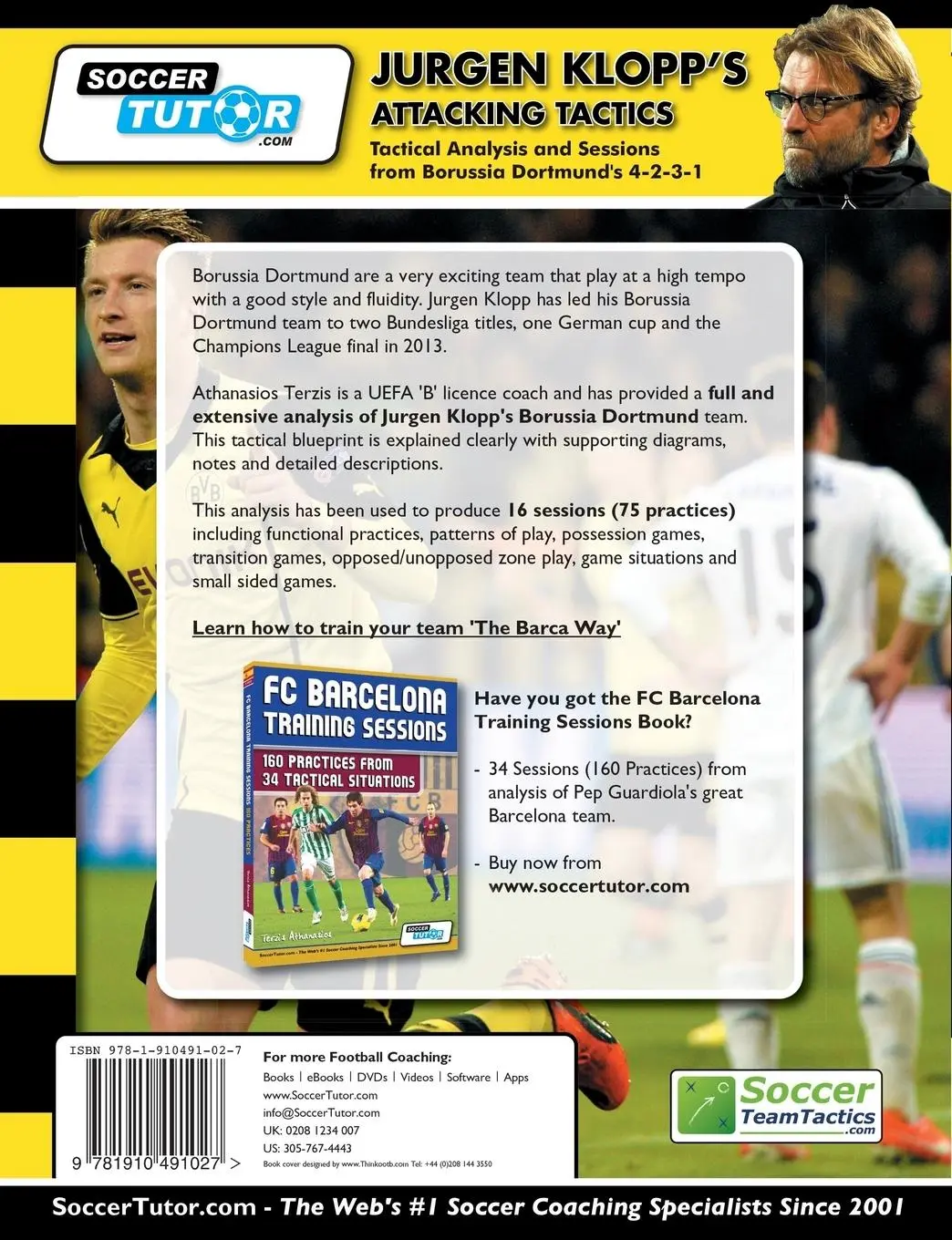Rückseite: 9781910491027 | Jurgen Klopp's Attacking Tactics - Tactical Analysis and Sessions...