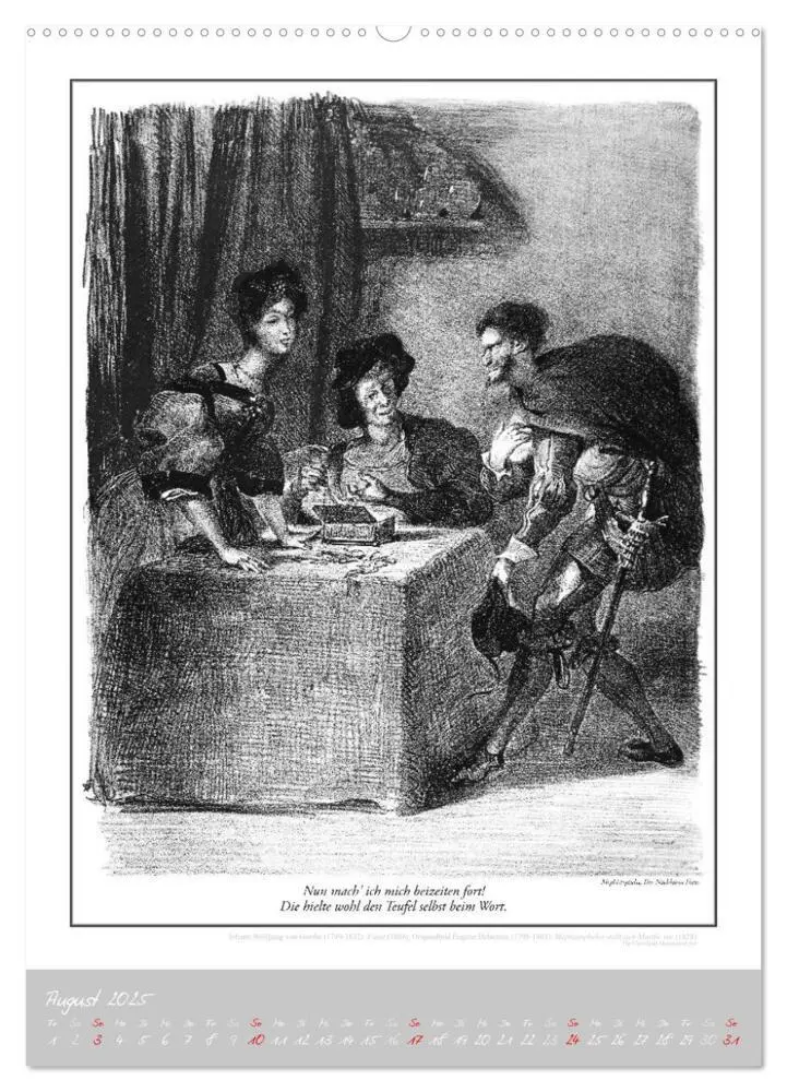 Bild: 9783435921027 | Faust - Weltliteraturkalender (Wandkalender 2025 DIN A2 hoch),...