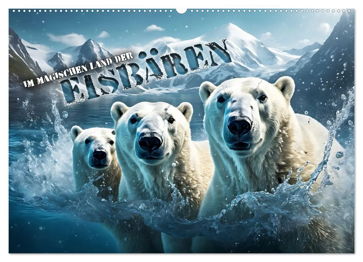 Cover: 9783457491027 | Im magischen Land der Eisbären (Wandkalender 2026 DIN A2 quer),...