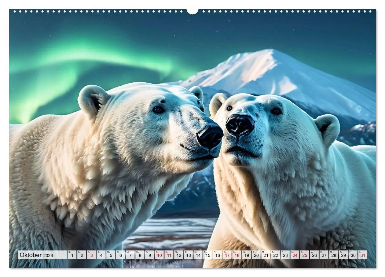 Bild: 9783457491027 | Im magischen Land der Eisbären (Wandkalender 2026 DIN A2 quer),...