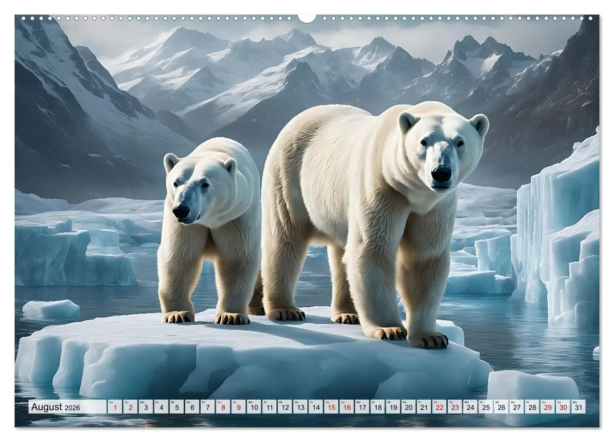 Bild: 9783457491027 | Im magischen Land der Eisbären (Wandkalender 2026 DIN A2 quer),...