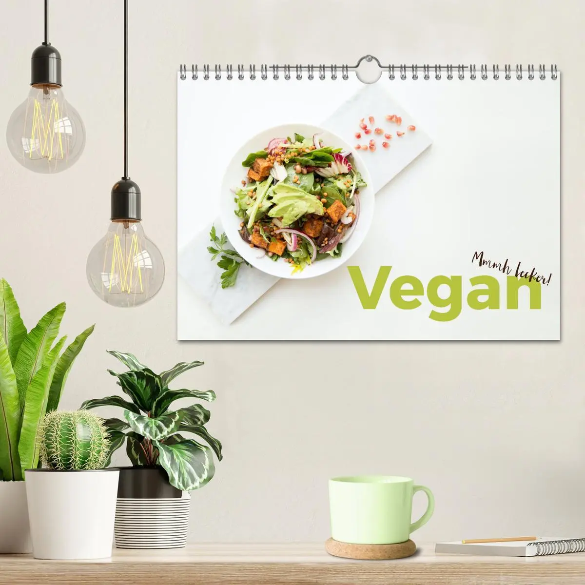 Bild: 9783457561027 | Vegan - Mmmh lecker! (Wandkalender 2026 DIN A4 quer), CALVENDO...