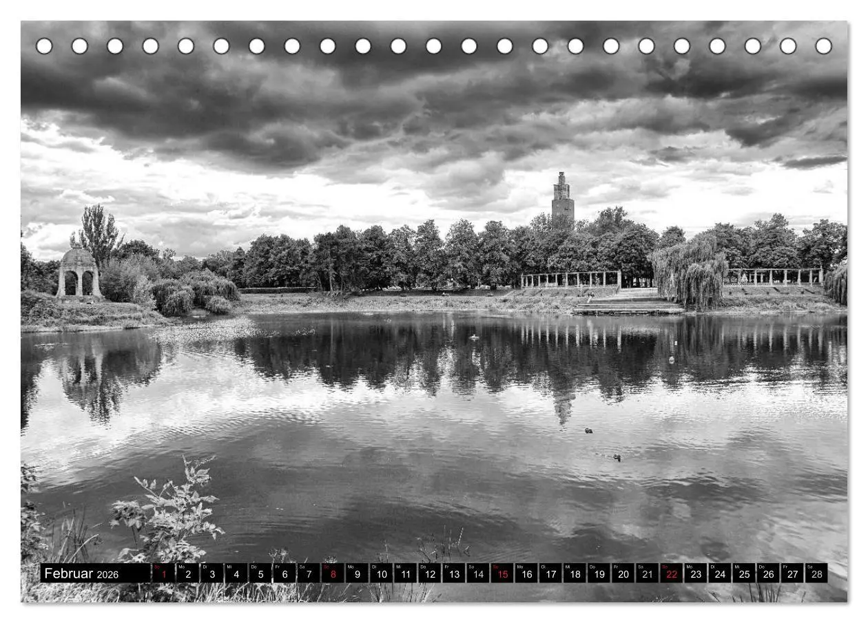 Bild: 9783516031027 | Magdeburg in Schwarz - Weiß (Tischkalender 2026 DIN A5 quer),...