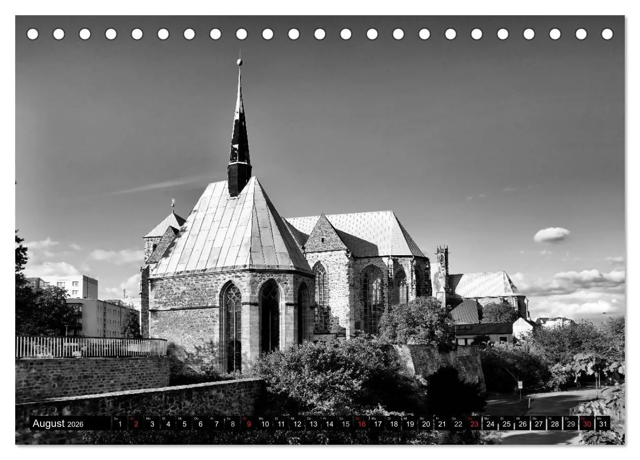 Bild: 9783516031027 | Magdeburg in Schwarz - Weiß (Tischkalender 2026 DIN A5 quer),...