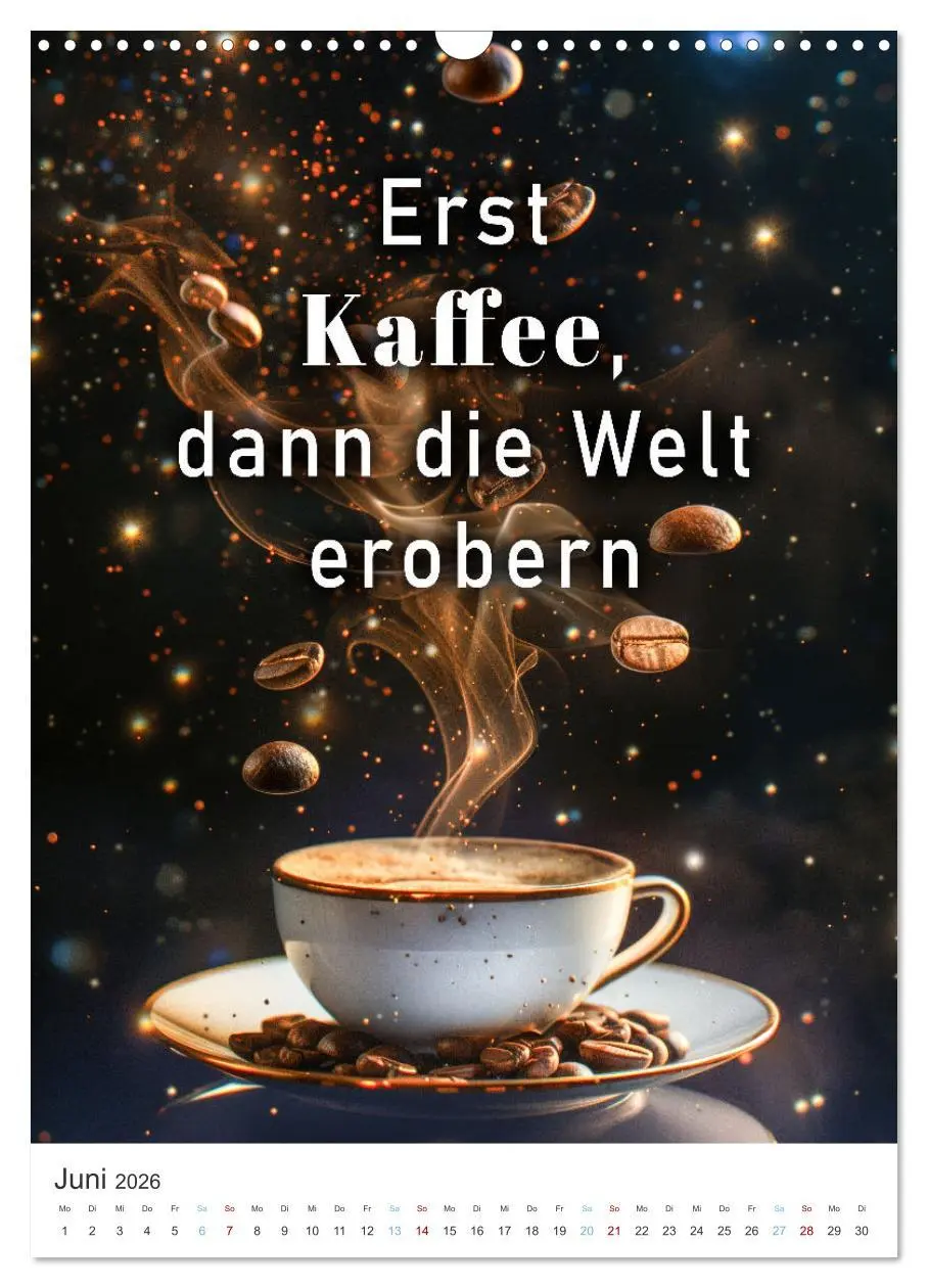 Bild: 9783516271027 | Kaffeegenuss für die Seele (Wandkalender 2026 DIN A3 hoch),...