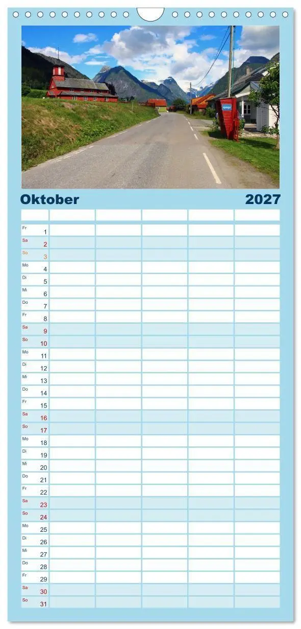 Bild: 9783594321027 | Familienplaner 2027 - Norwegens Wilder Westen mit 5 Spalten...