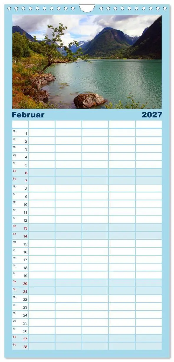 Bild: 9783594321027 | Familienplaner 2027 - Norwegens Wilder Westen mit 5 Spalten...