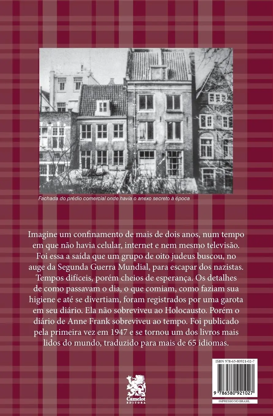Rückseite: 9786580921027 | O Diário de Anne Frank | Anne Frank | Taschenbuch | Portugiesisch