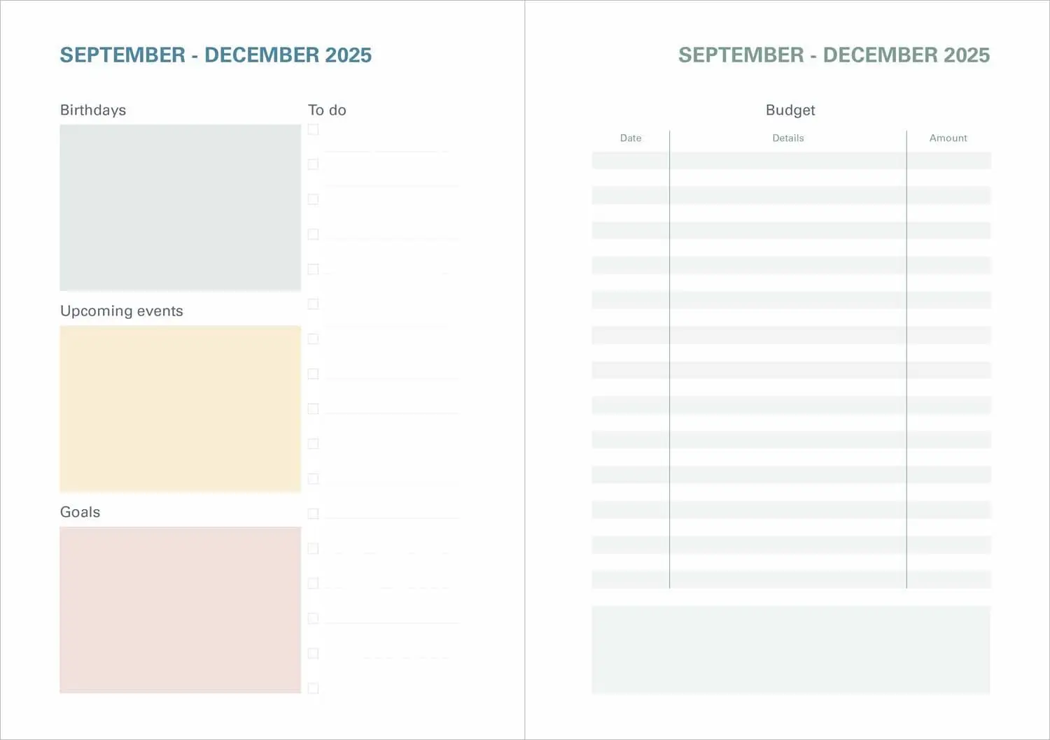 Bild: 3371010461127 | Plan Note 15 Pastel Grün 2026 | Kalender im Schreibtischformat | Vadis