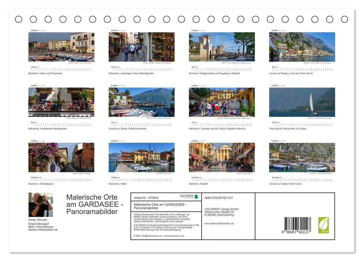 Bild: 9783457621127 | Malerische Orte am GARDASEE - Panoramabilder (Tischkalender 2026...