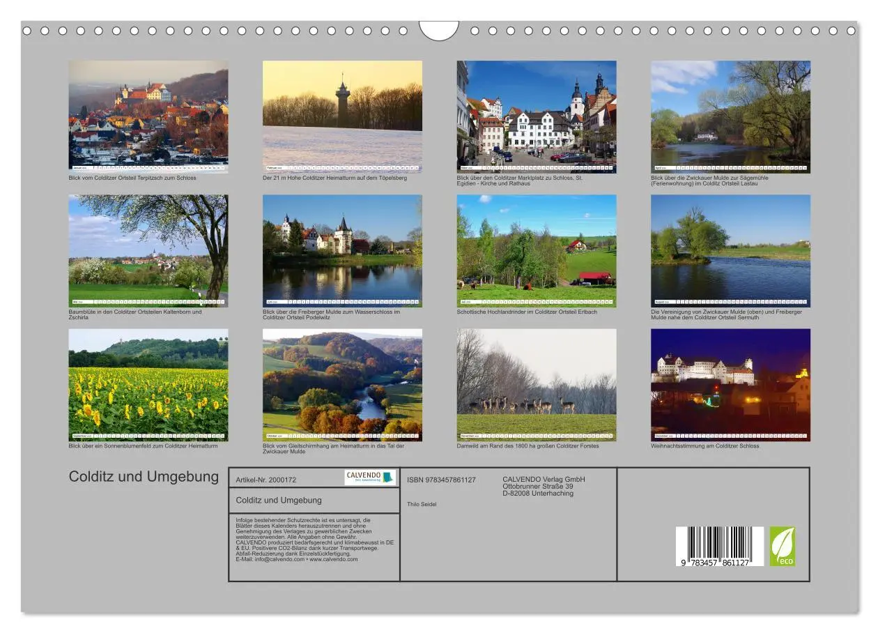 Bild: 9783457861127 | Colditz und Umgebung (Wandkalender 2026 DIN A3 quer), CALVENDO...