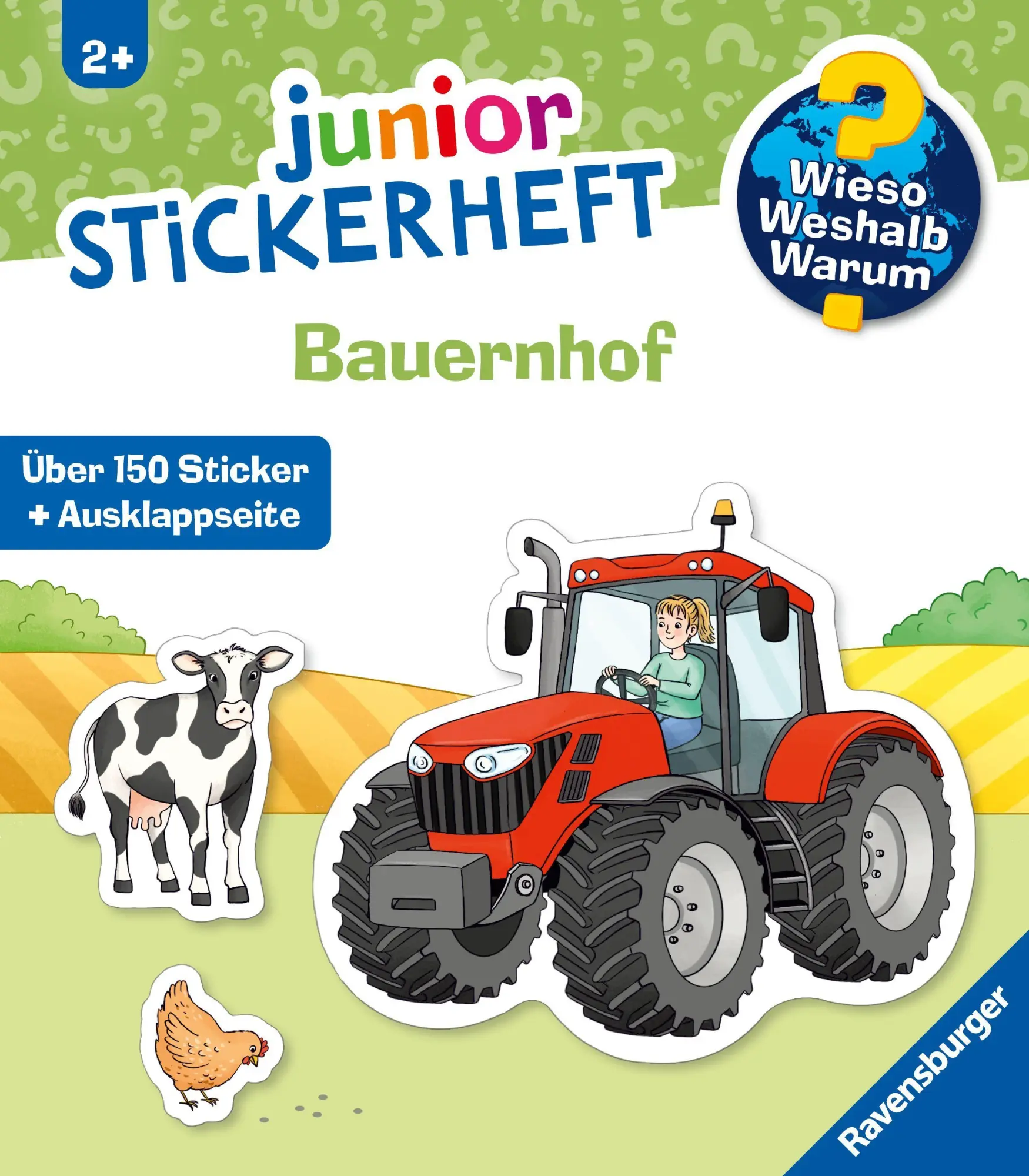 Cover: 9783473601127 | Wieso? Weshalb? Warum? junior Stickerheft - Bauernhof | Marie Zippel