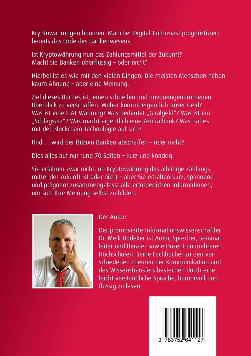 Rückseite: 9783752641127 | Kryptowährung: Alles - oder nichts? | Überblick und Zukunftsprognose