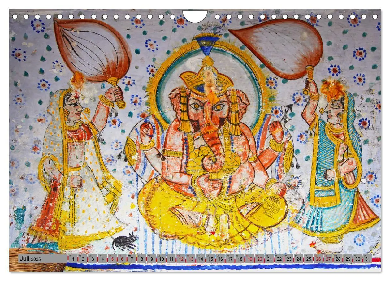 Bild: 9783457231227 | Typisch Indien - Ganesha der Elefantengott (Wandkalender 2025 DIN...