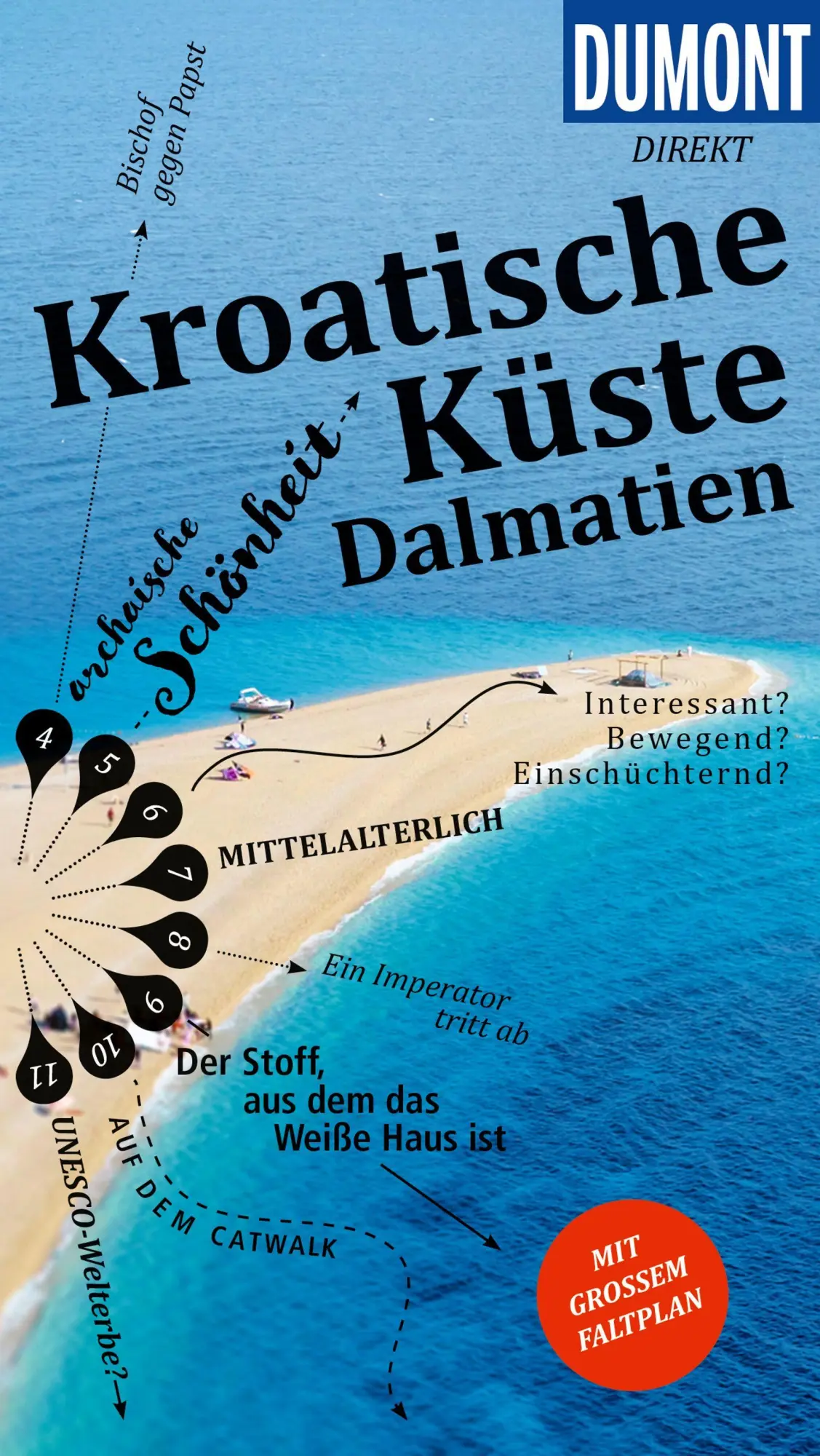 Cover: 9783616001227 | DUMONT direkt Reiseführer Kroatische Küste Dalmatien | Daniela Schetar