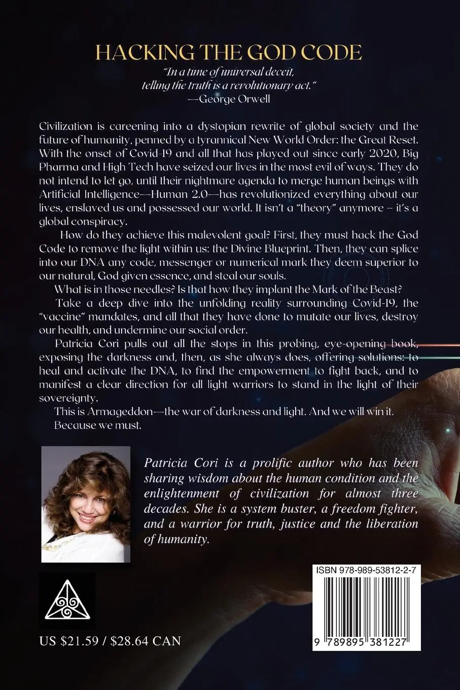 Rückseite: 9789895381227 | HACKING THE GOD CODE | The Conspiracy to Steal the Human Soul | Cori