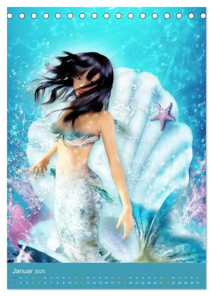 Bild: 9783435991327 | Fantasy Lichtwesen (Tischkalender 2025 DIN A5 hoch), CALVENDO...