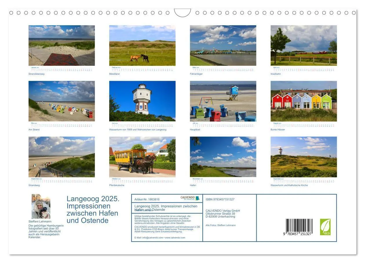Bild: 9783457151327 | Langeoog 2025. Impressionen zwischen Hafen und Ostende...