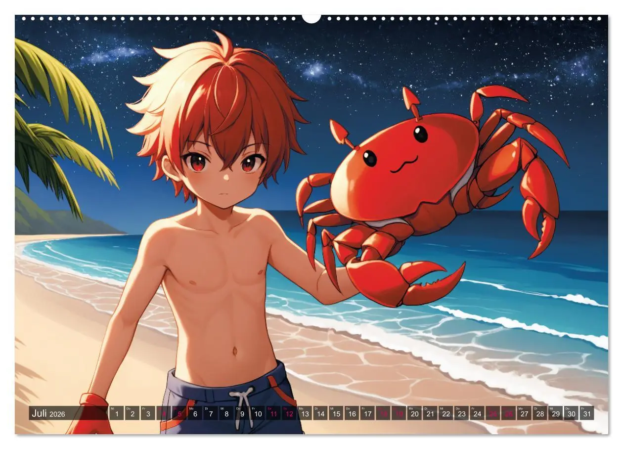Bild: 9783457391327 | Manga Kalender Sternzeichen (Wandkalender 2026 DIN A2 quer),...