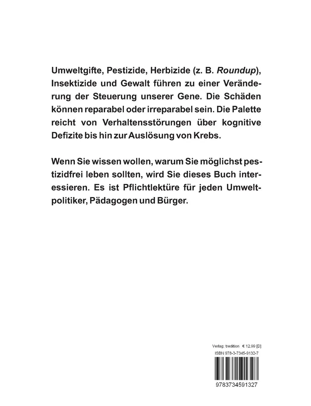 Rückseite: 9783734591327 | Epigenom &amp; Verantwortung | Ekkehard Stähler | Taschenbuch | Paperback