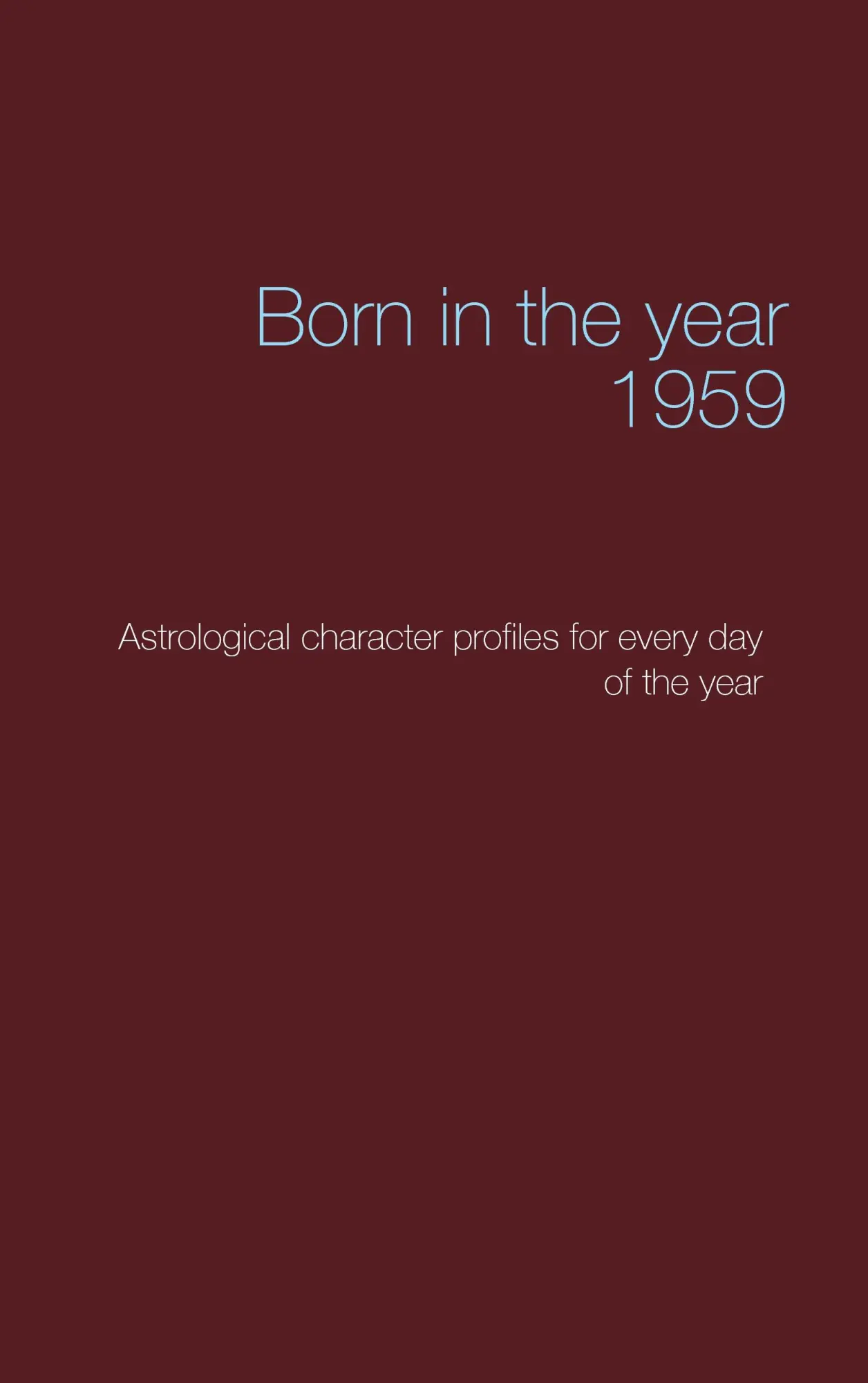 Cover: 9783741281327 | Born in the year 1959 | Christoph Däppen | Taschenbuch | 132 S. | 2016
