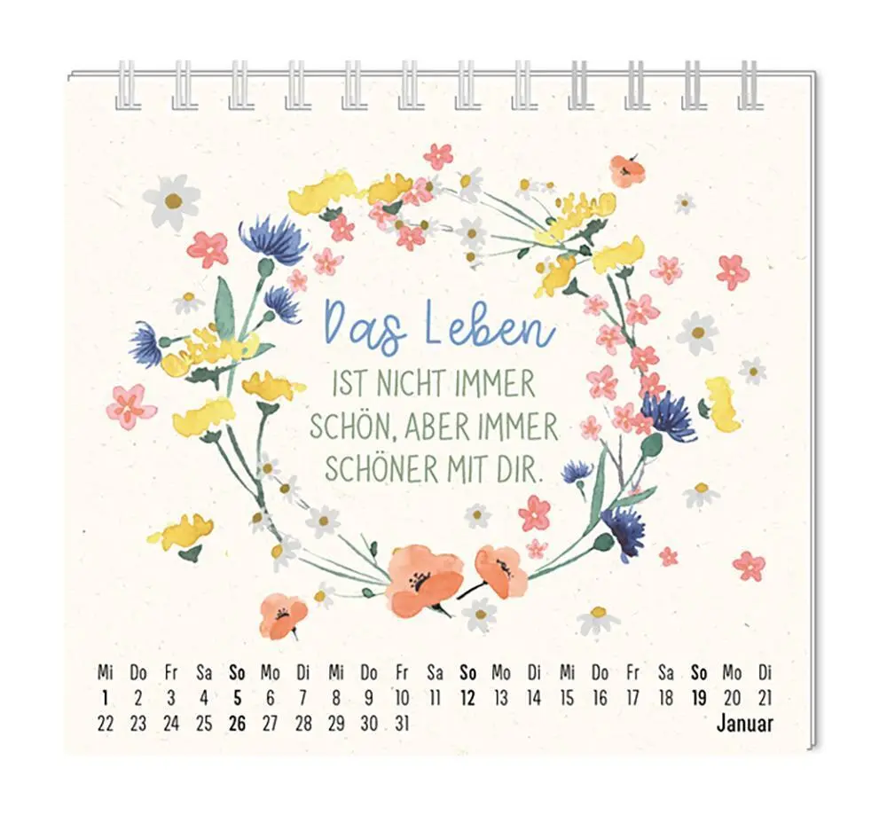 Bild: 9783986361327 | Mini-Kalender 2025 Du bist wundervoll | Mini-Kalender | Original