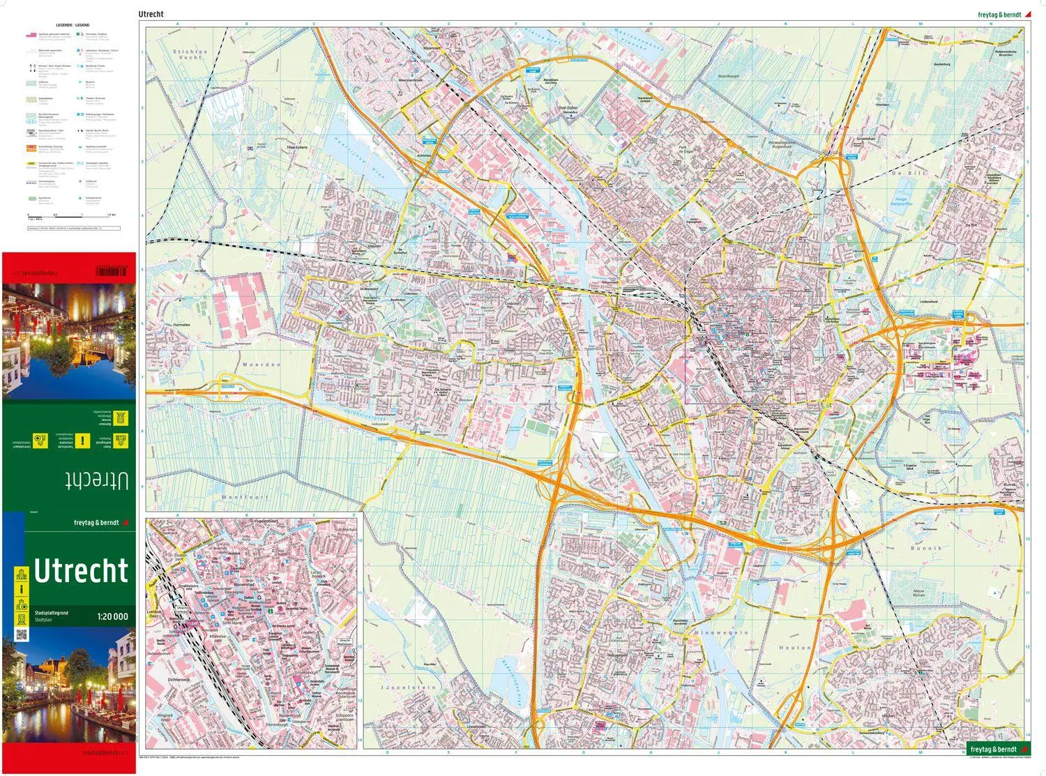 Bild: 9783707921427 | Utrecht, Stadtplan 1:20.000, freytag &amp; berndt | (Land-)Karte | Deutsch