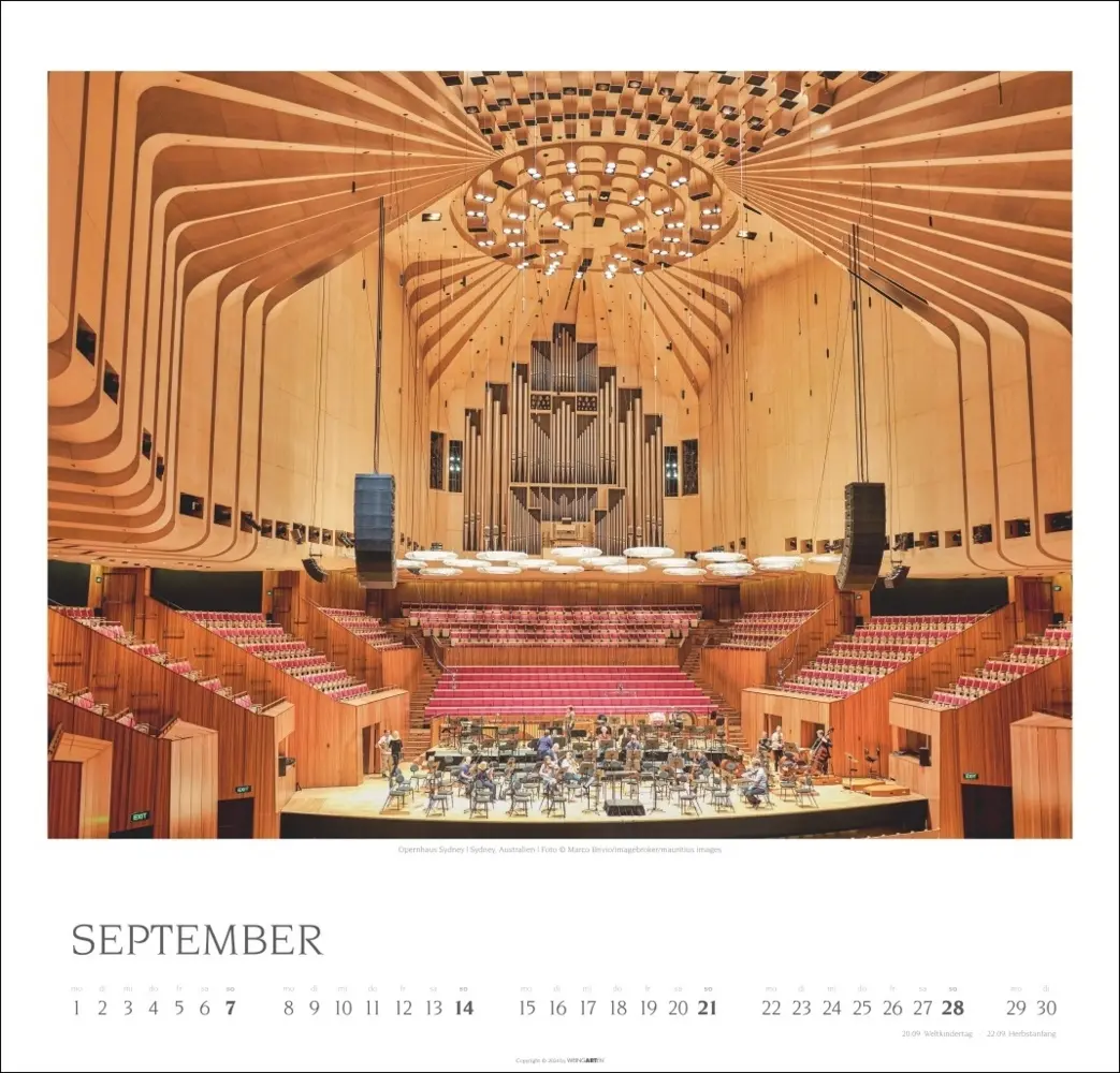 Bild: 9783839901427 | Die schönsten Konzertsäle Kalender 2025 | Kalender | Spiralbindung