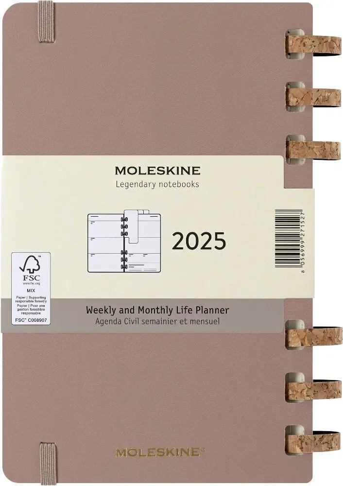 Bild: 8056999271527 | Moleskine 12 Monate Planer mit Spiralbindung, L/A5 | Buch | 200 S.